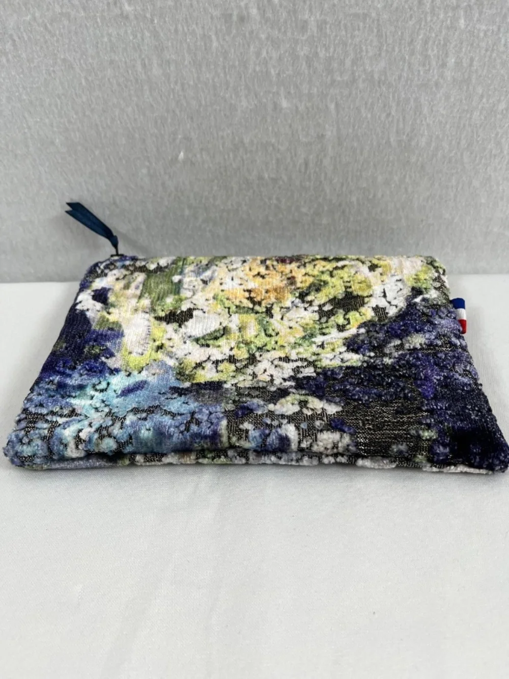 Ma Petite Pochette Handmade Upcycled Velvet Travel Pouch Abstract Make-up Luxury